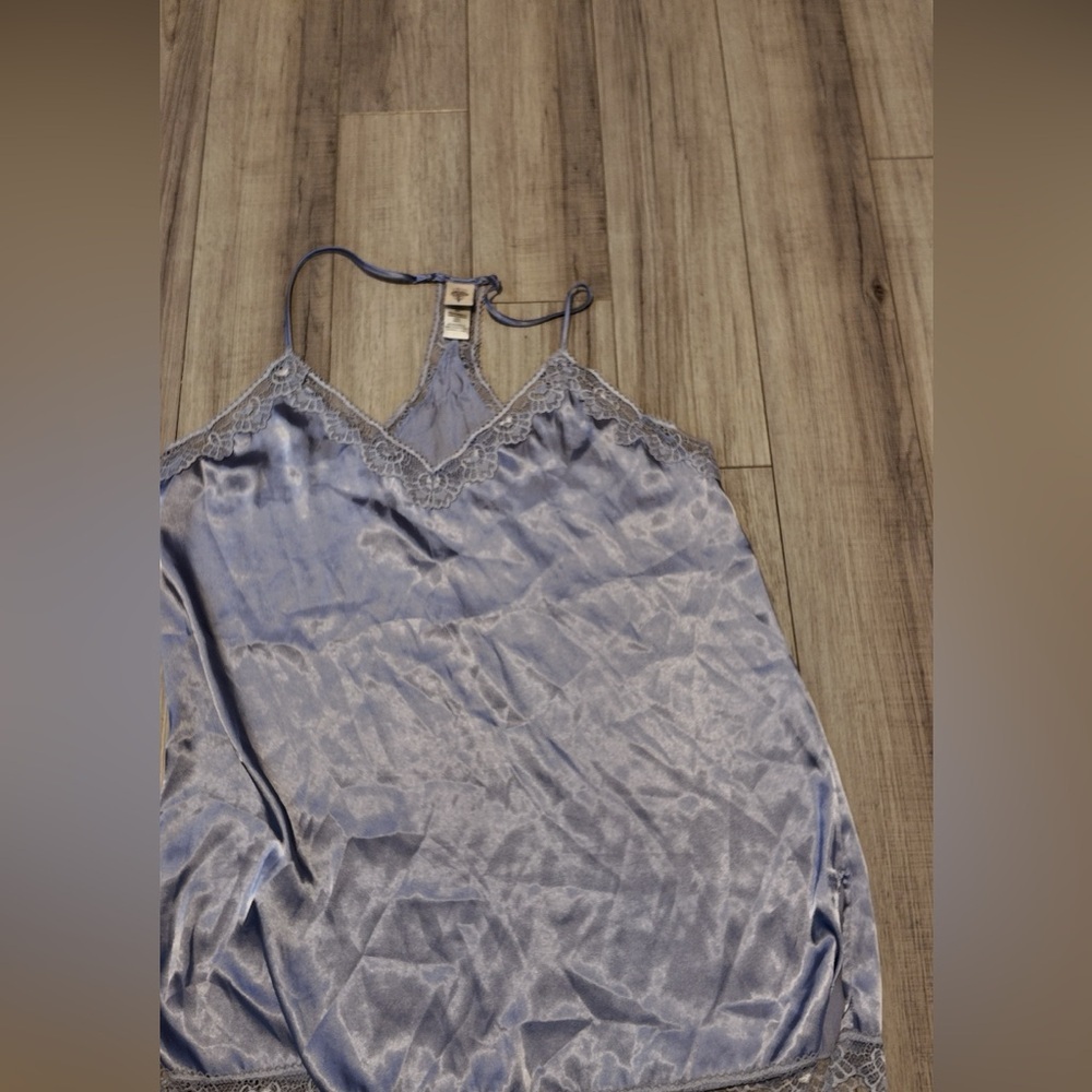 Blue Lacey slip dress pajamas Soft Chic, XXL